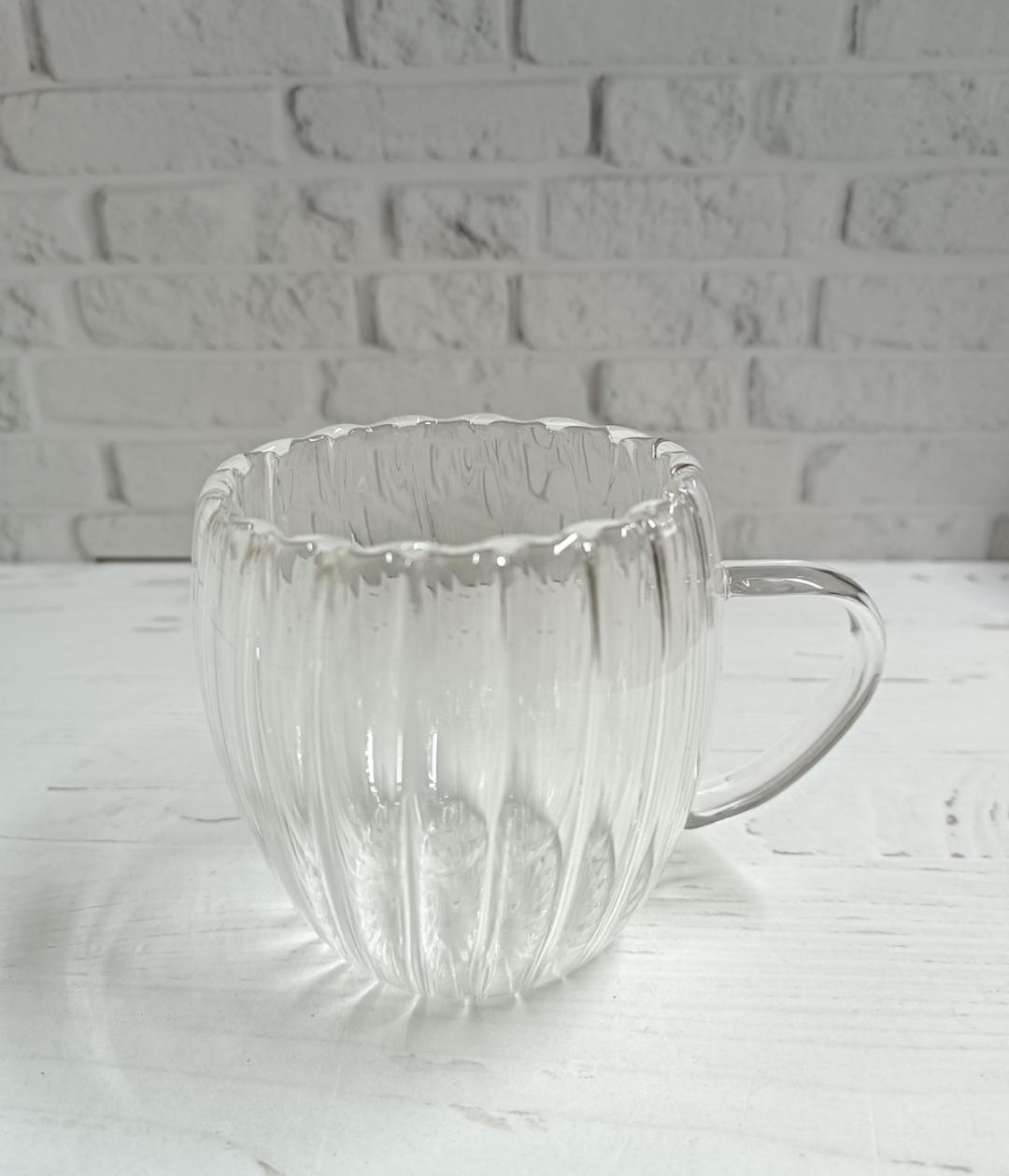 Чашка с двойными стенками TOPAZ Wave из боросиликатного стекла 250 мл (15378071)