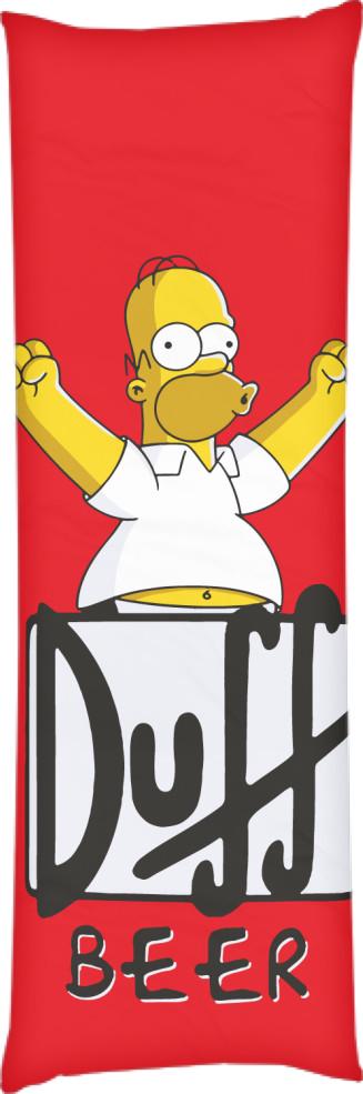 Подушка дакимакура Simpsons Duff Beer 60x180 см (14100315)