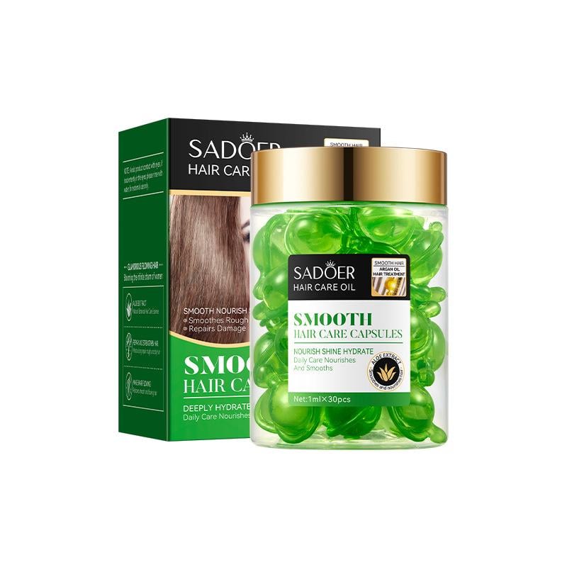 Капсулы для волос Sadoer Hair Care Argan Oil с маслом марокканского ореха жожоба алоэ вера и кератина 30 шт. (01404012)