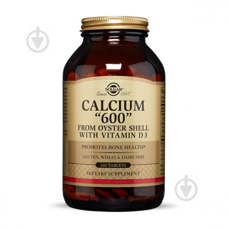 Кальций 600, Calcium 600, Solgar, 240 таблеток