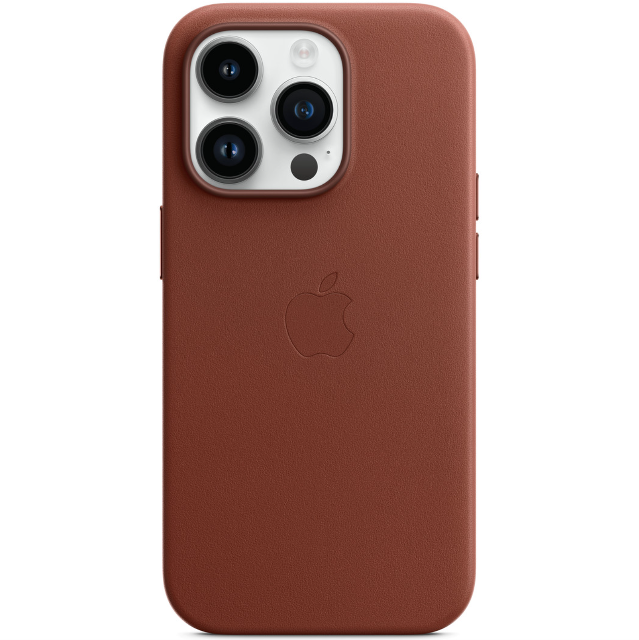 Кожанный чехол-накладка Apple Leather Case with MagSafe for iPhone 14 Pro, Umber (HC) - фото 2