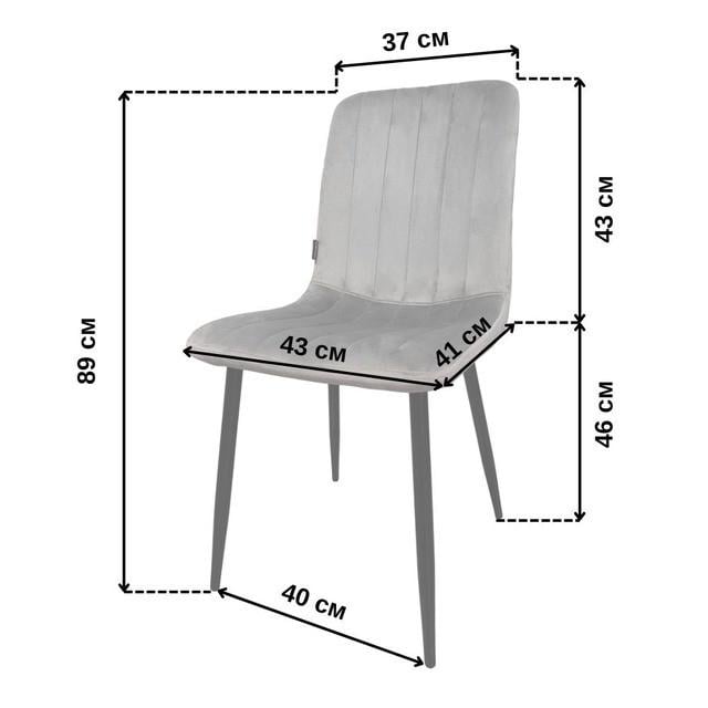 Кресло-стул Bonro B-423 Серый (2703467432) - фото 9 Кресло-стул Bonro B-423 Серый (2703467432) - фото 9