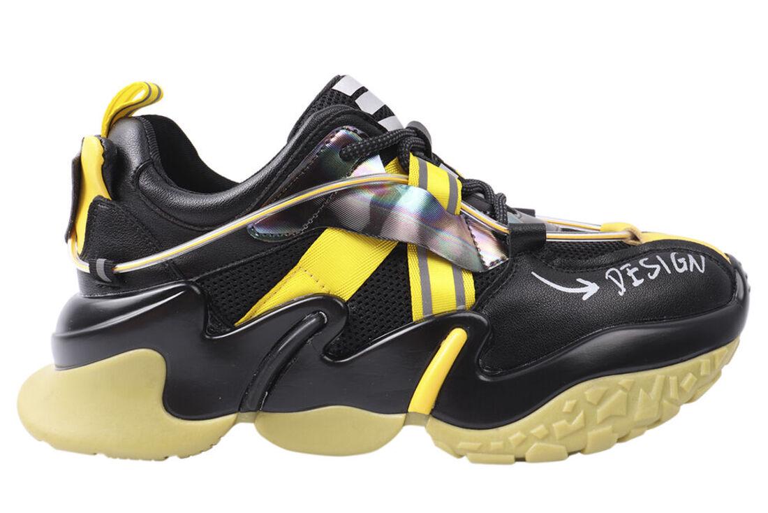 Кросівки жіночі Gifanni зі шкіри на платформі на шнурівці р. 40 Чорний (80-21DK) - фото 3 Кросівки жіночі Gifanni зі шкіри на платформі на шнурівці р. 40 Чорний (80-21DK) - фото 3