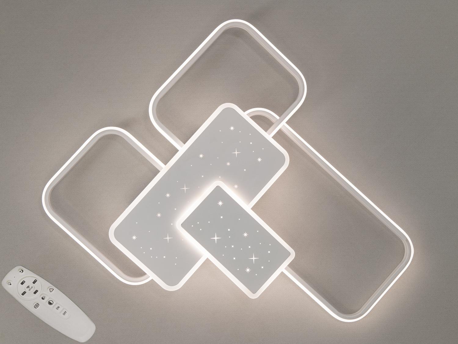 Люстра LED потолочная Diasha 105W 2449WH dimmer Белый Люстра LED потолочная Diasha 105W 2449WH dimmer Белый