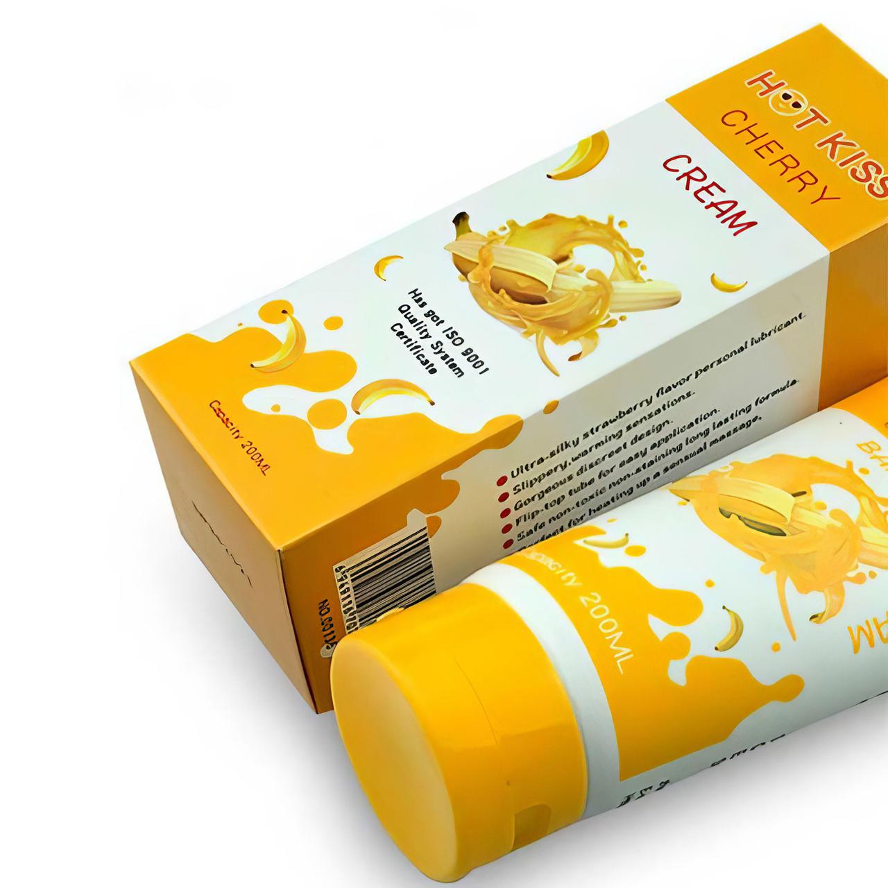 Гель-лубрикант увлажняющий Hot Kiss на водной основе со вкусом банана 200 мл (K000471) - фото 2 Гель-лубрикант увлажняющий Hot Kiss на водной основе со вкусом банана 200 мл (K000471) - фото 2