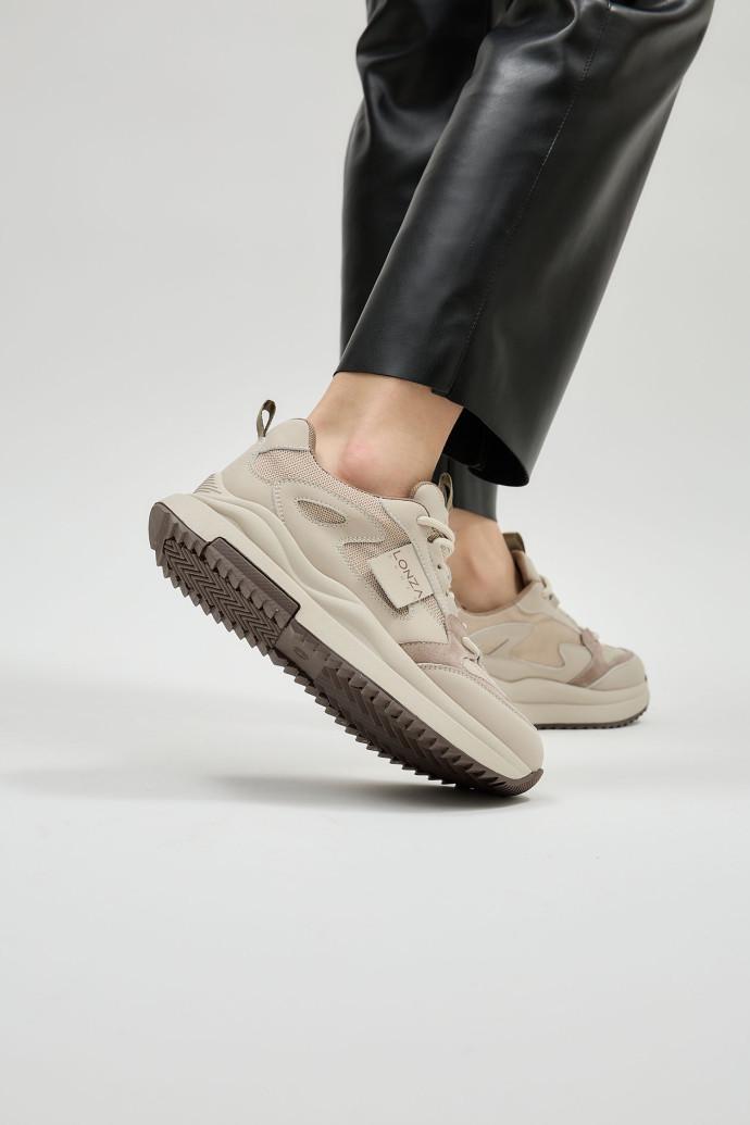 Кроссовки LONZA 204448 р. 40 Бежевый (22178_40) - фото 3