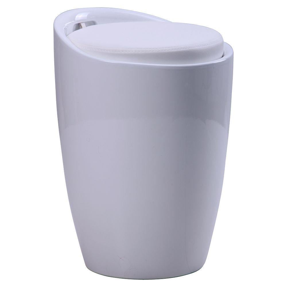 Пуф AMF Tweet из пластика и искусственной кожи Белый (512053)