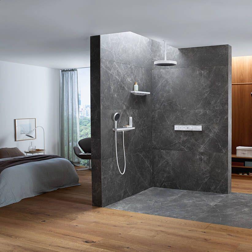 Підключення душового шлангу Hansgrohe Porter 26843700 з тримачем для лійки Білий (142628) - фото 4