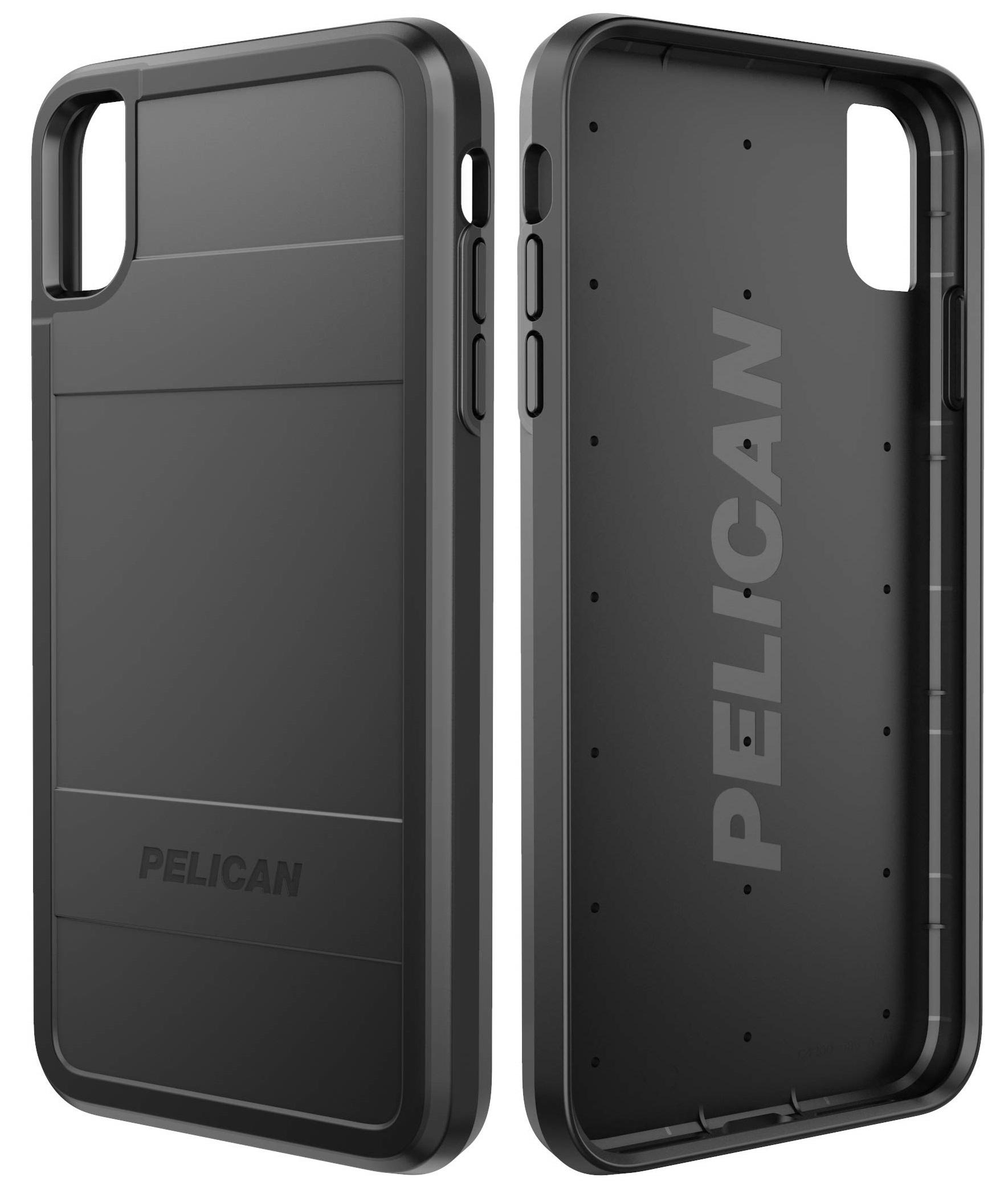 Чехол противоударный милитари Pelican Protector для iPhone XS Max (6.5") Black - фото 1