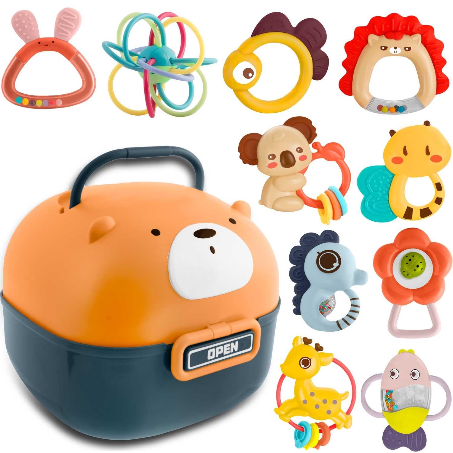 Набор сенсорных погремушек Ricokids 10 шт. (432351)