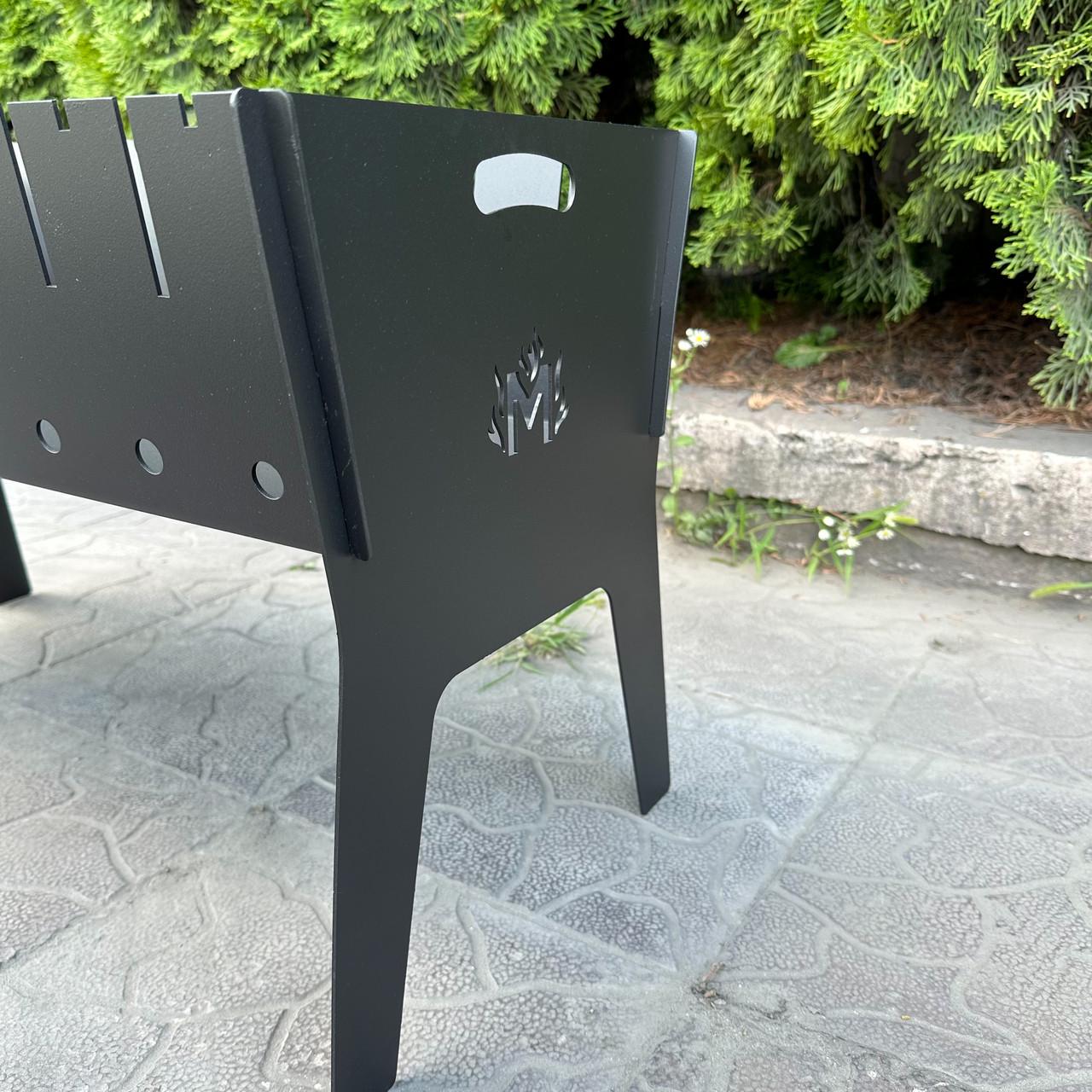 Мангал разборный Metalzavod Феникс на 10 шампуров 3 мм/67,5х32,3х40 см (MR10-3) - фото 5 Мангал разборный Metalzavod Феникс на 10 шампуров 3 мм/67,5х32,3х40 см (MR10-3) - фото 5