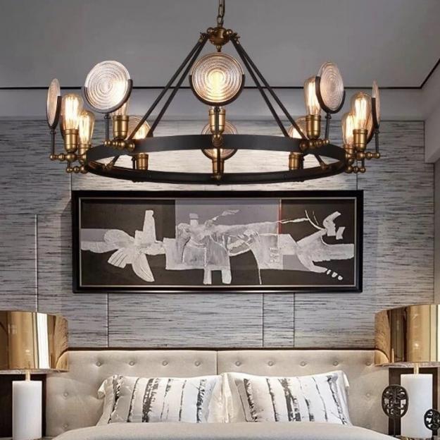 Люстра Industrial Bar 10P D85 Gold/Black