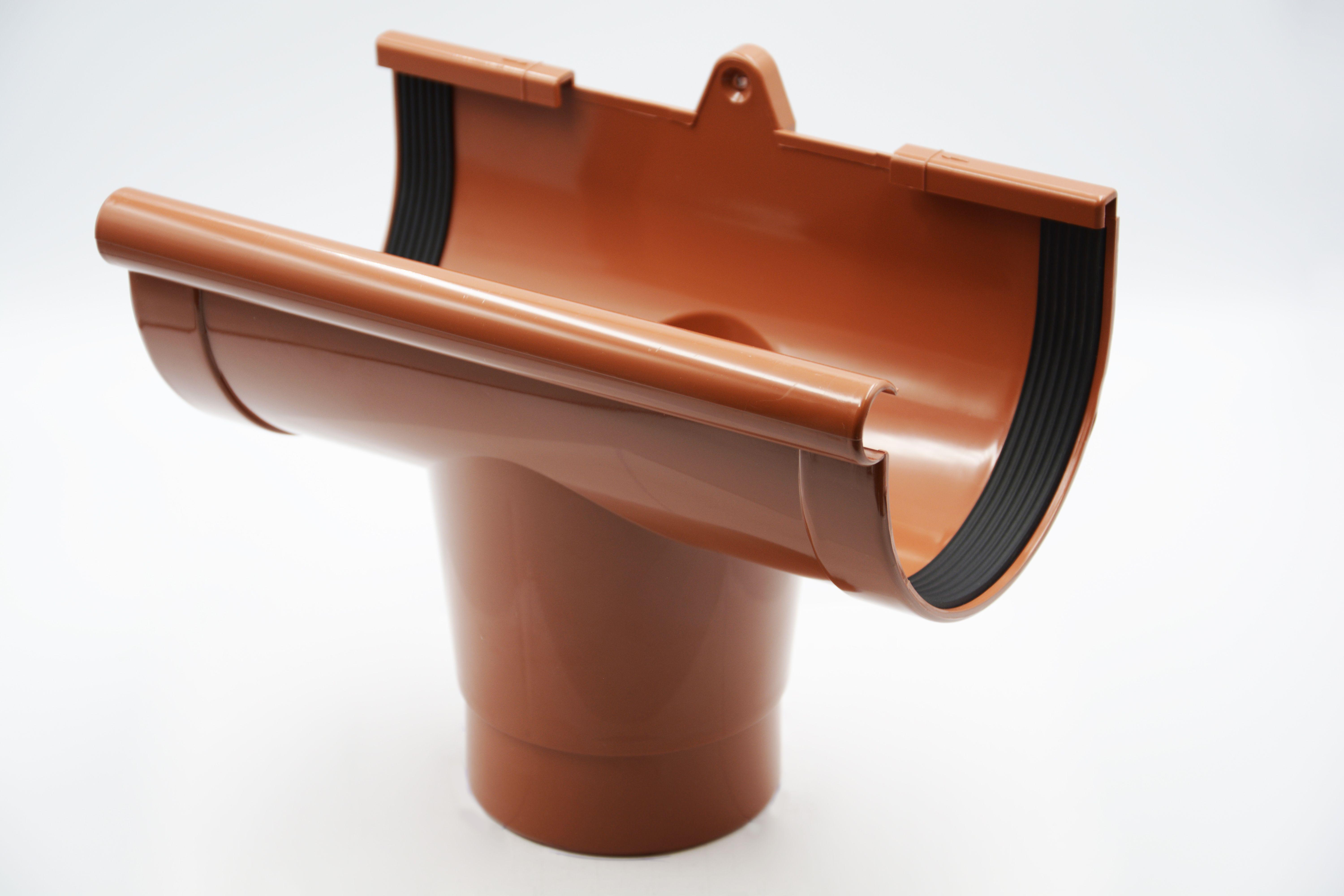 Лейка водосточного желоба RAINWAY D 90х75 RAL 8004 Кирпичный (10.090.04.006.RW)