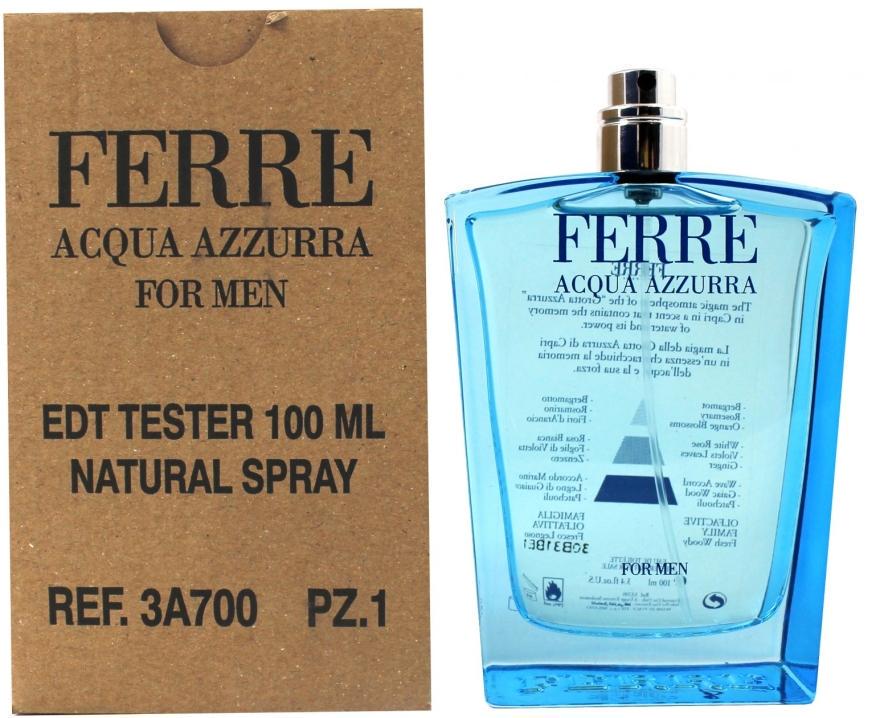 Туалетная вода для мужчин Gianfranco Ferre Acqua Azzurra 100 мл в транспортной упаковке (380519)
