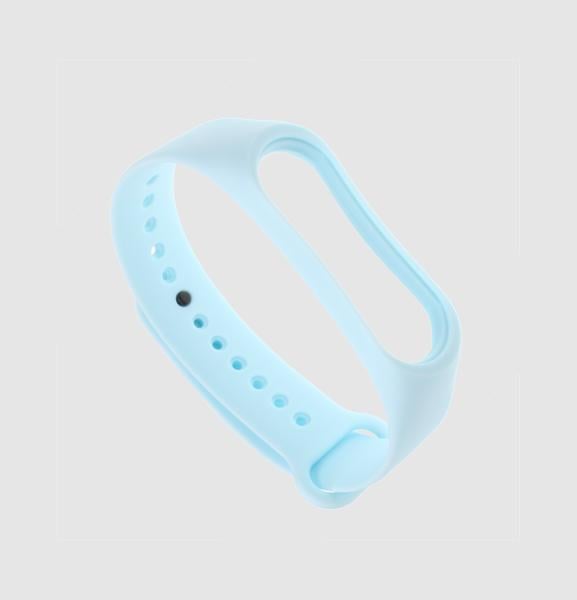 Ремешок для смарт-часов Xiaomi Mi Smart Band 6/5 силиконовый Светло-голубой (2419P)