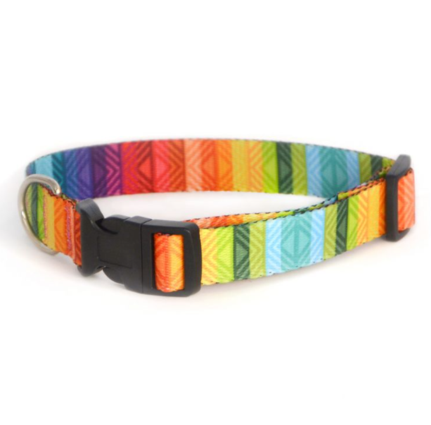 Нашийник для тварин капроновий Райдуга одинарний 20 мм х 26-42 см (2296440339)