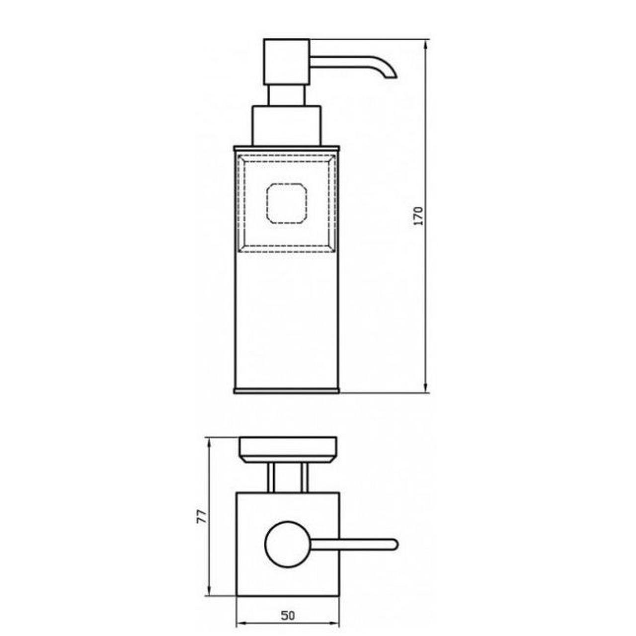 Дозатор для жидкого мыла Perfect Sanitary Appliances КВ 9932 (18065764) - фото 2