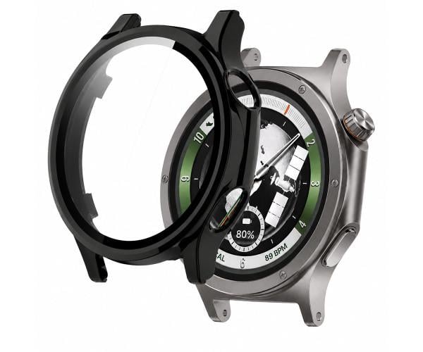 Чехол с защитным стеклом Protective Cover with Glass для OnePlus Watch 4 Черный