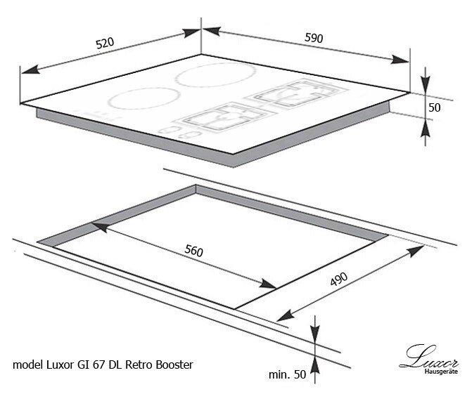 Варочная поверхность комбинированная газово-индукционная Luxor GI 67 DL Retro Booster с металлическим уголком для подключения Черный (13312148) - фото 11 Варочная поверхность комбинированная газово-индукционная Luxor GI 67 DL Retro Booster с металлическим уголком для подключения Черный (13312148) - фото 11