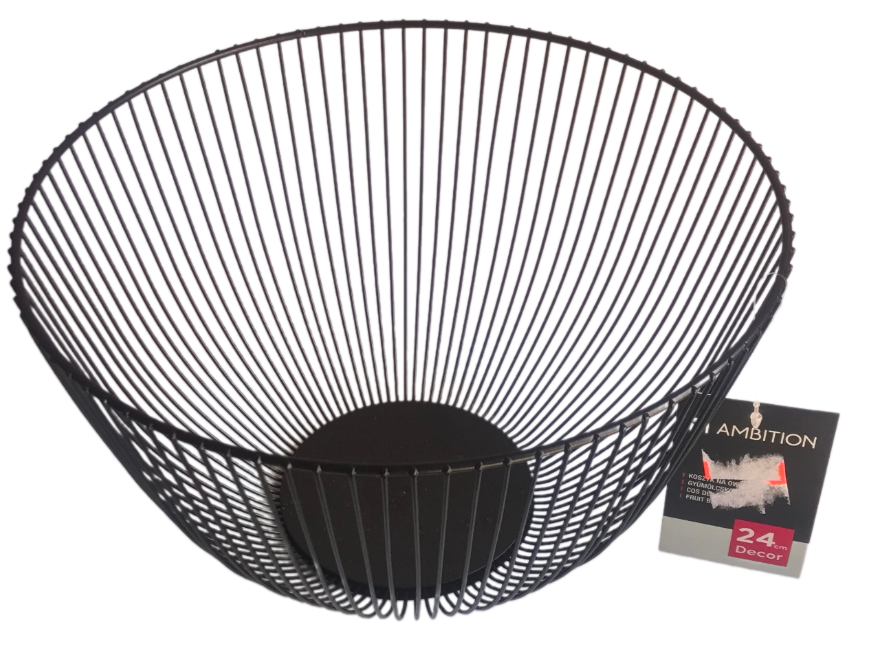 Кошик для фруктів AMBITION 956454AB 24 см Чорний