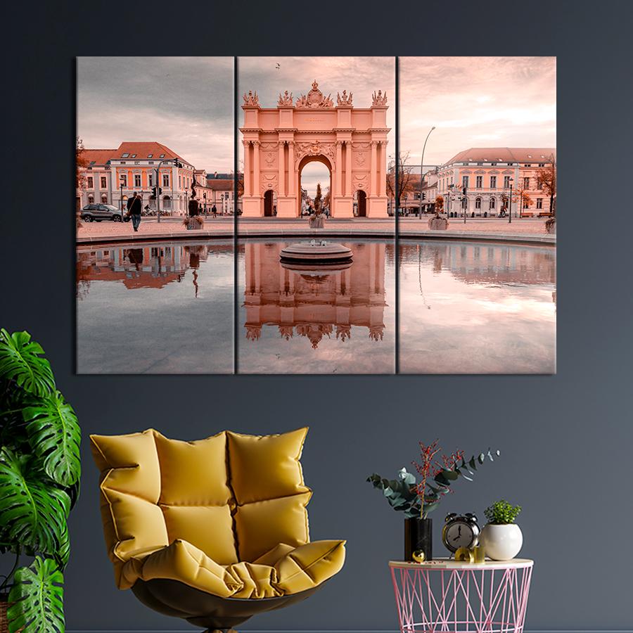 Картина міста Символ Німеччини Бранденбурзькі ворота 128x81 см (A609-3)