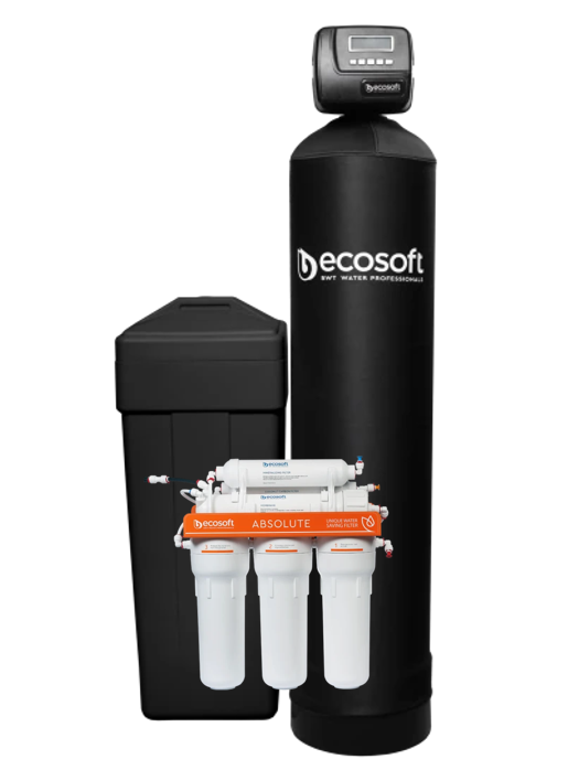 Комплексная очистка воды для обезжелезивания и умягчения Ecosoft FK1054CEMIXA с осмосом MO675MECO (FK1054CEMIXA+MO675MECO)