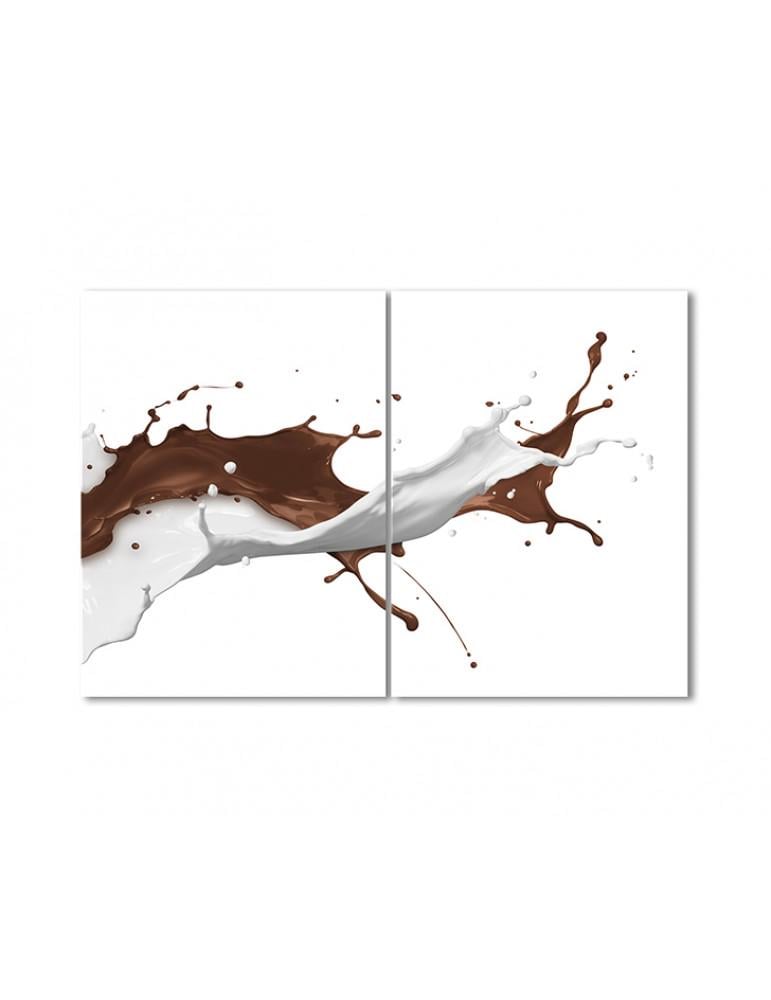 Картина модульная Танец шоколада и молока 2 модуля 40х60 см