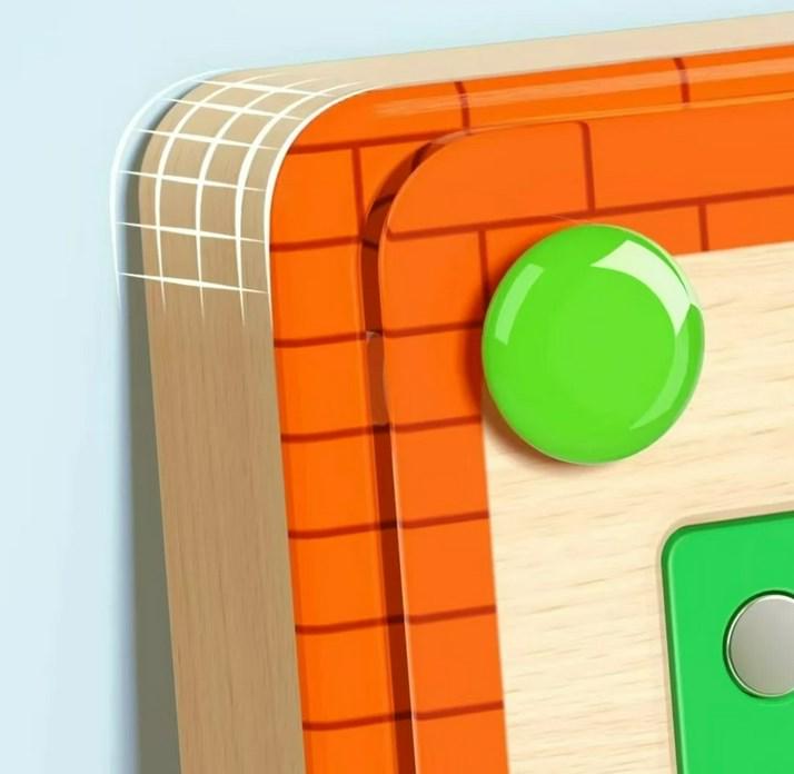 Магнитная доска головоломка Монтессори Лабиринт (1559) - фото 2 Магнитная доска головоломка Монтессори Лабиринт (1559) - фото 2