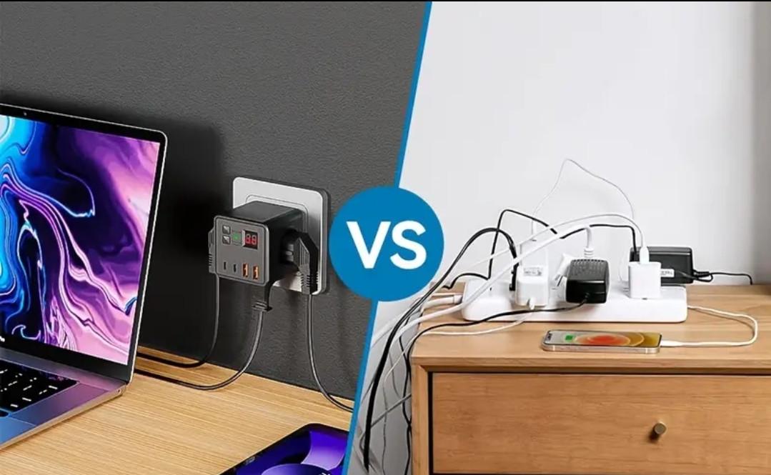 Подовжувач-розгалужувач 7в1 3x 250 В 10 А 4xUSB з вимикачем мережевий Чорний (2531068695) - фото 5