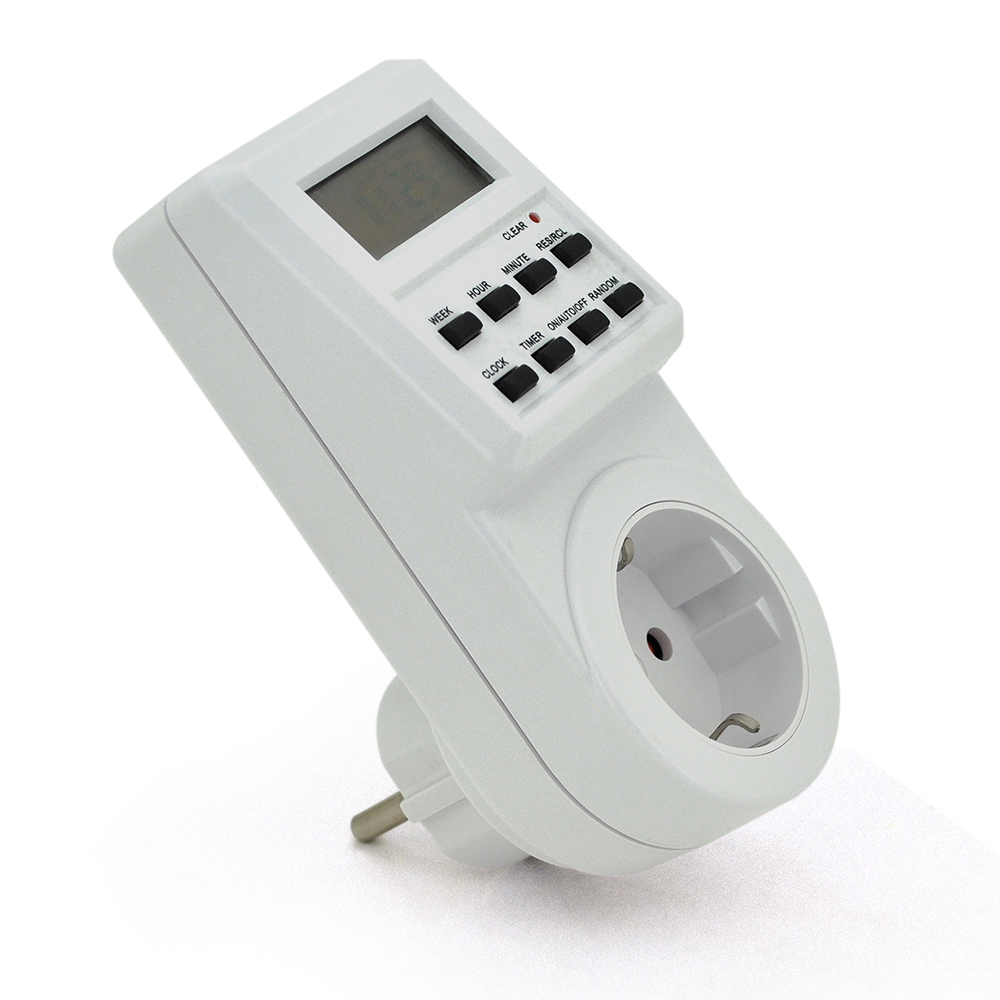 Розетка-таймер с программой на включение и отключение устройств 16A 230V 50Hz (YUT_V9859)