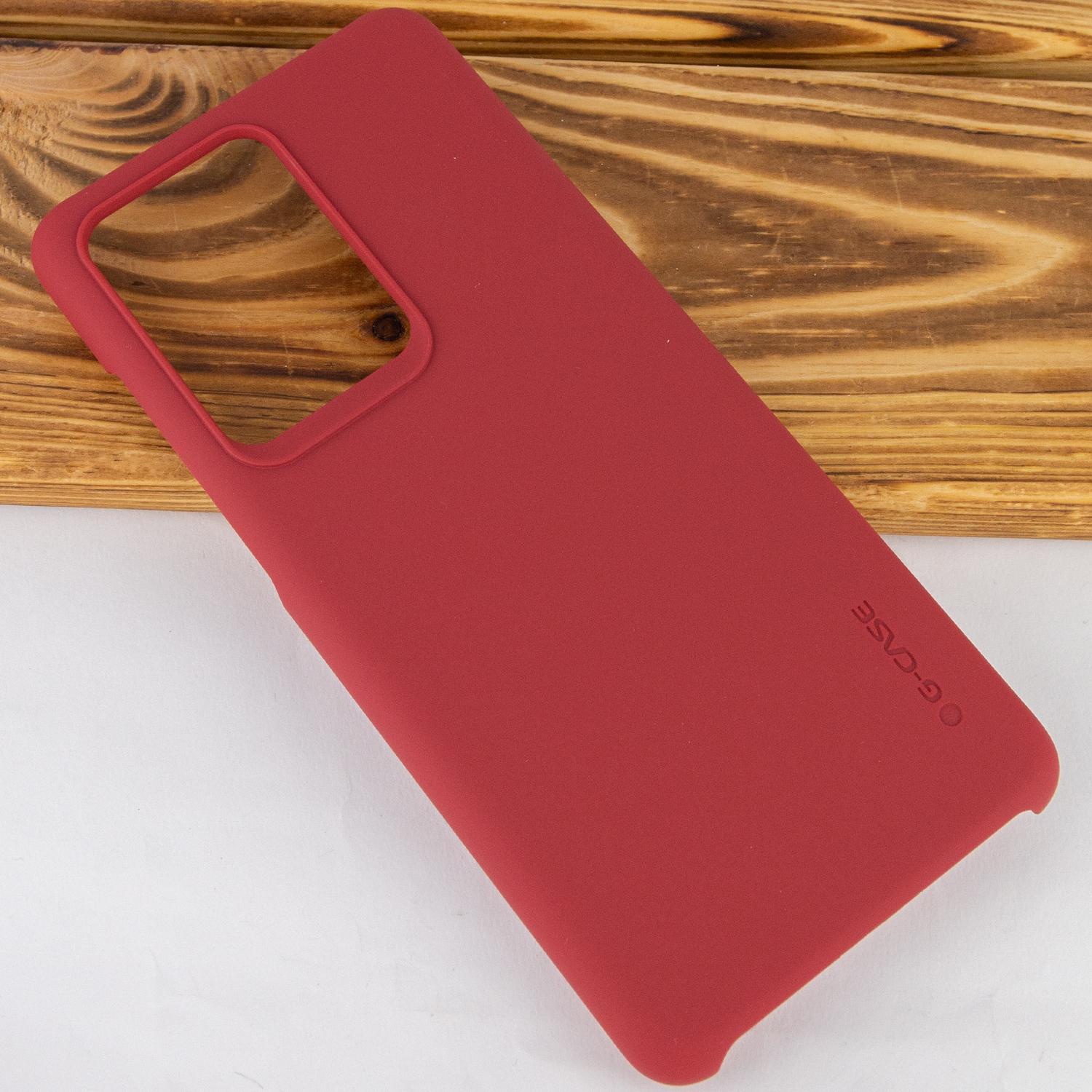 PC чохол c мікрофіброю G-Case Juan Series для Samsung Galaxy S20 Ultra Червоний - фото 3