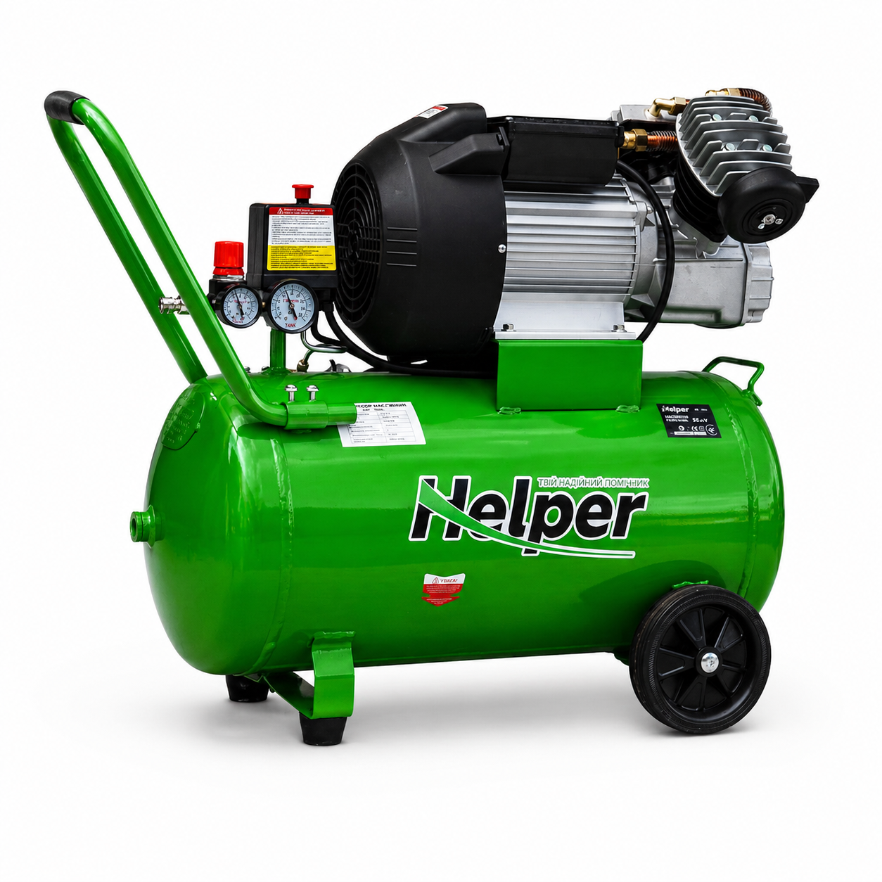 Компрессор Helper HP-1099 3000 Вт 50 л 10 бар 200 л/мин масляный поршневой