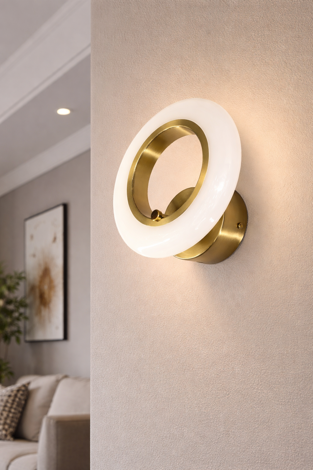Настенный светильник Loopa LED нейтральный свет 8W (20514/GD)