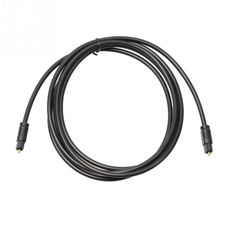 Кабель оптичний Toslink SPDIF аудіо оптоволоконний 1,5 м Чорний (801-o)