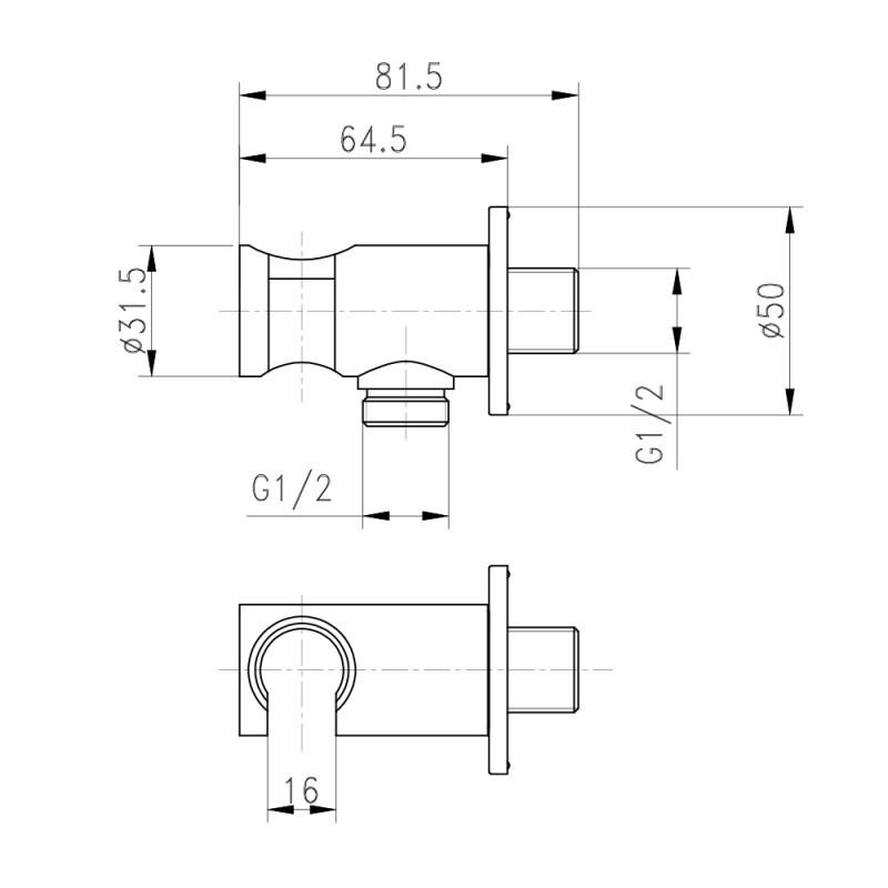 Подключение для шланга Q-tap CRM BH030 QTCRMBH030 (69529) - фото 2