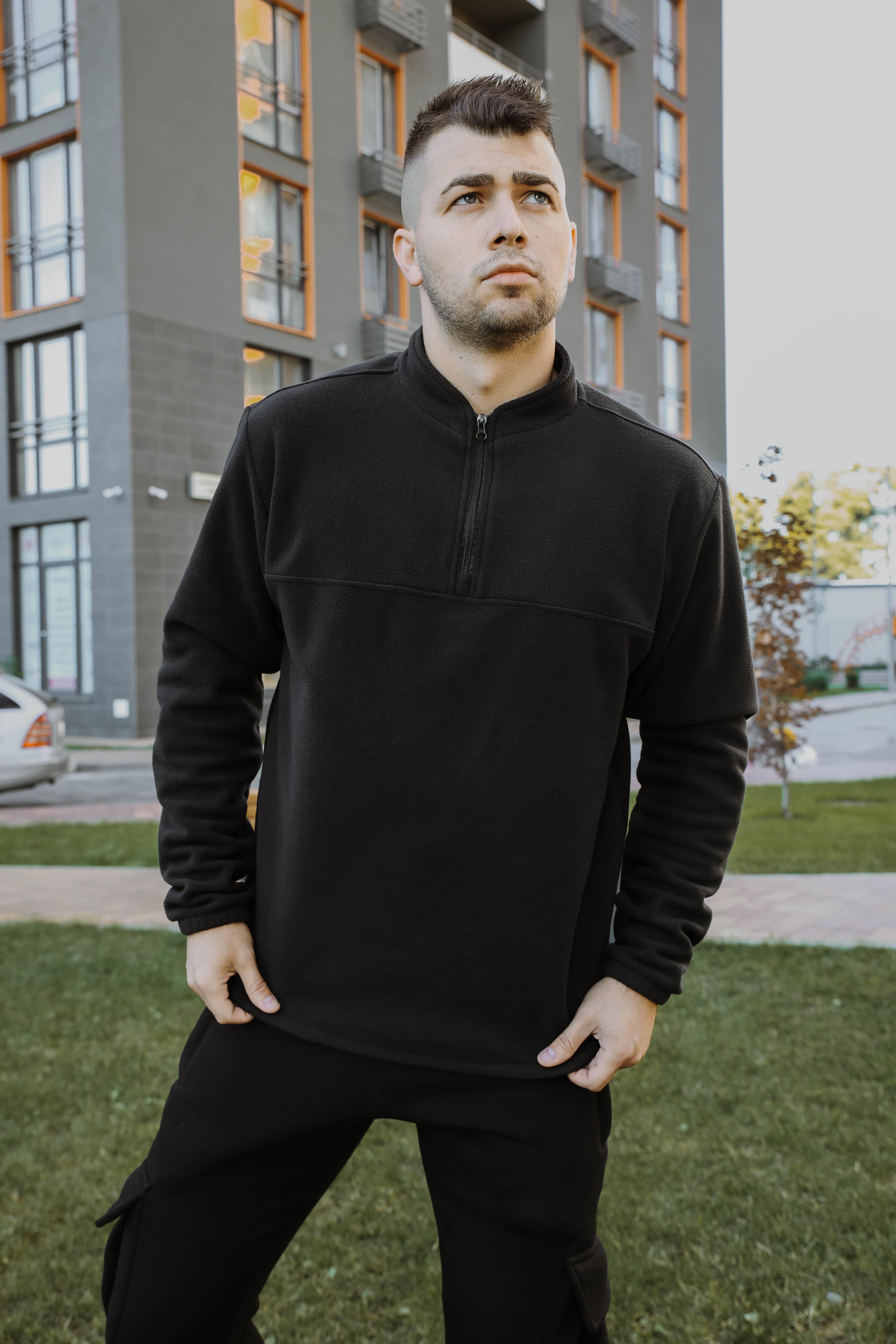 Флиска мужская теплая Cherdak M Черный (8912910)