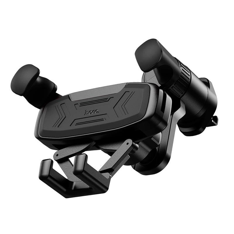 Тримач в авто Hoco H66 Gamble з авто-затискачем на дефлектор для смартфонів 4,5-7" Чорний (28155113)