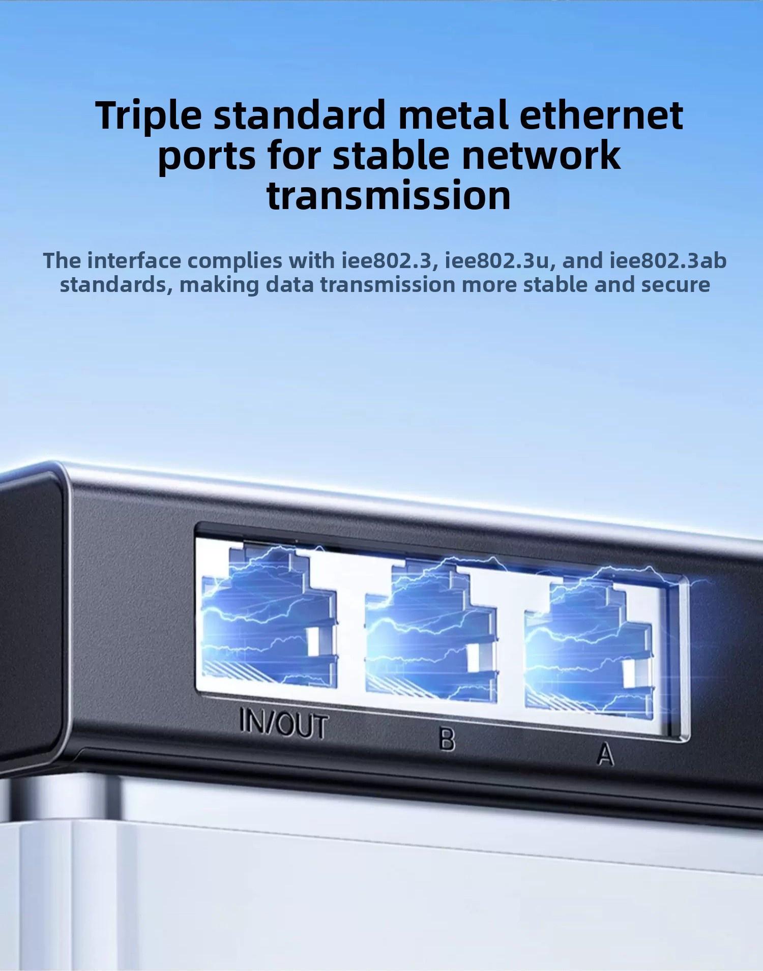 Перемикач мережевий Ugreen 2x1/1x2 1000 мбіт/с 3 порти Чорний (55472) - фото 15 Перемикач мережевий Ugreen 2x1/1x2 1000 мбіт/с 3 порти Чорний (55472) - фото 15