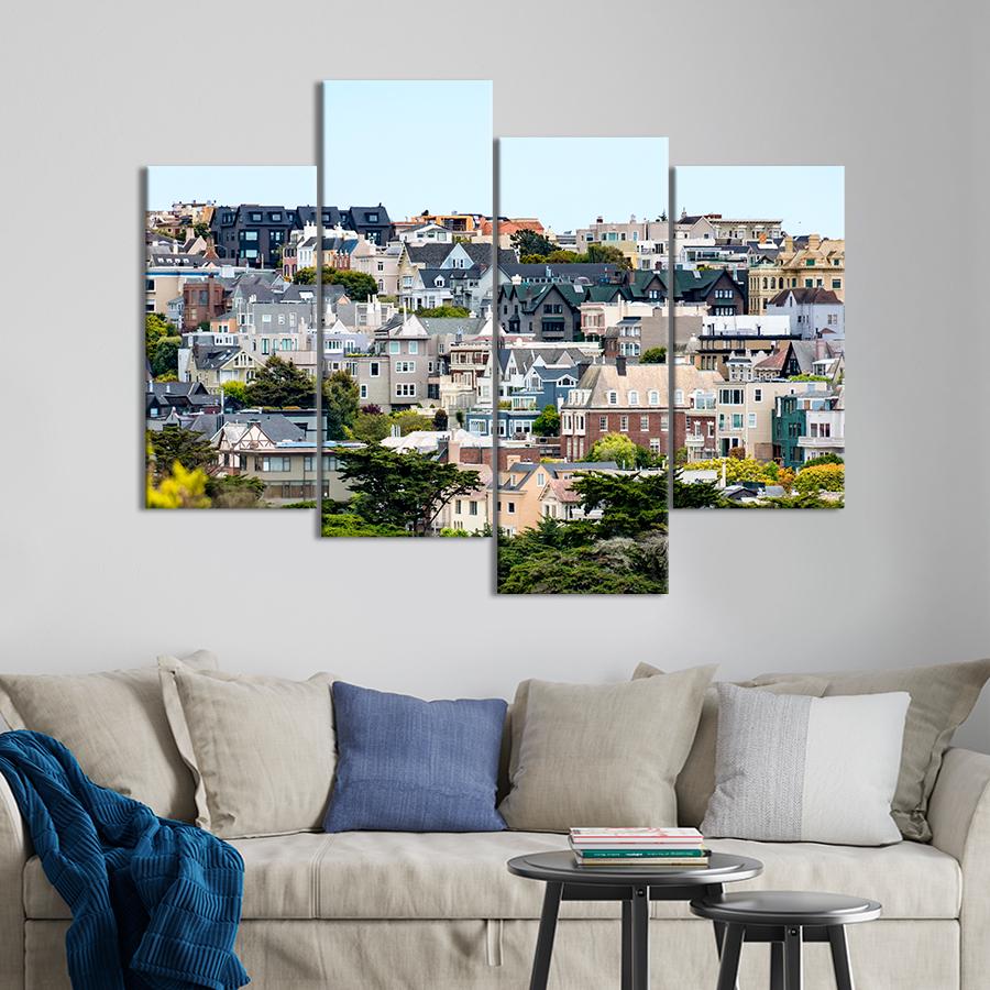 Картина город Красивый вид на город Сан-Франциско 149x106 см (A657-4)