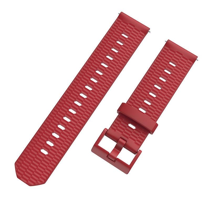 Ремінець для смарт-годинників MiJobs Honeycomb Pattern Youth для Amazfit GTR 2 Pace Stratos сіліконовий 22 мм Червоний (1994P)