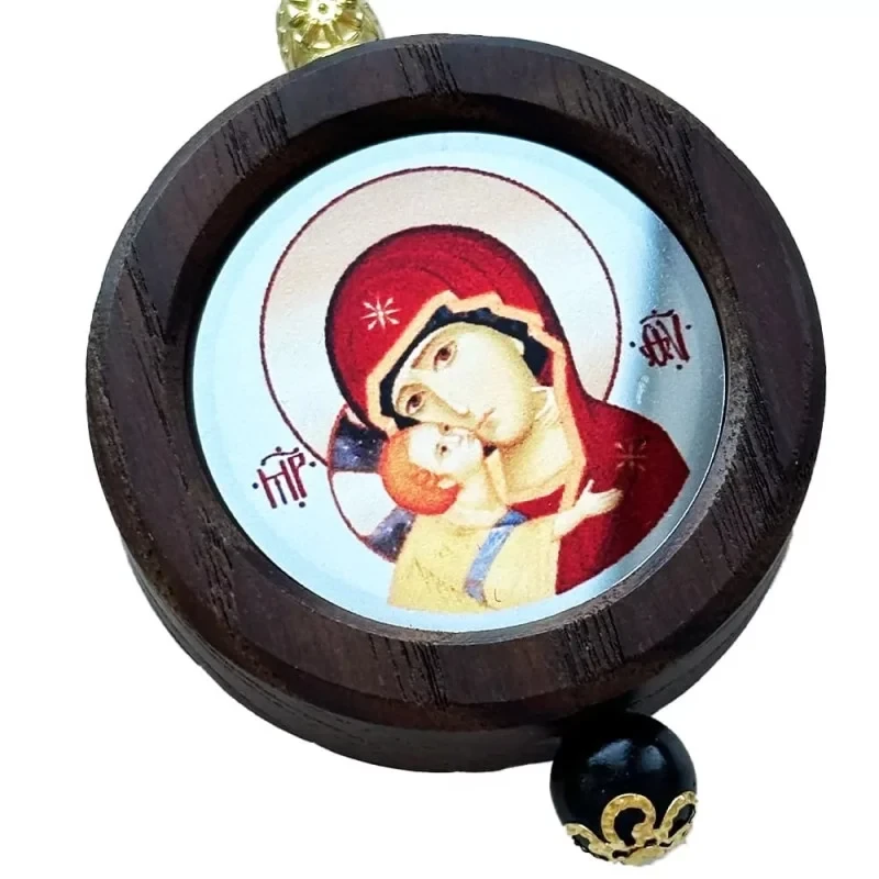 Икона автомобильная Богородица Владимирская с ароматом Bad Boy (30557485) - фото 2 Икона автомобильная Богородица Владимирская с ароматом Bad Boy (30557485) - фото 2