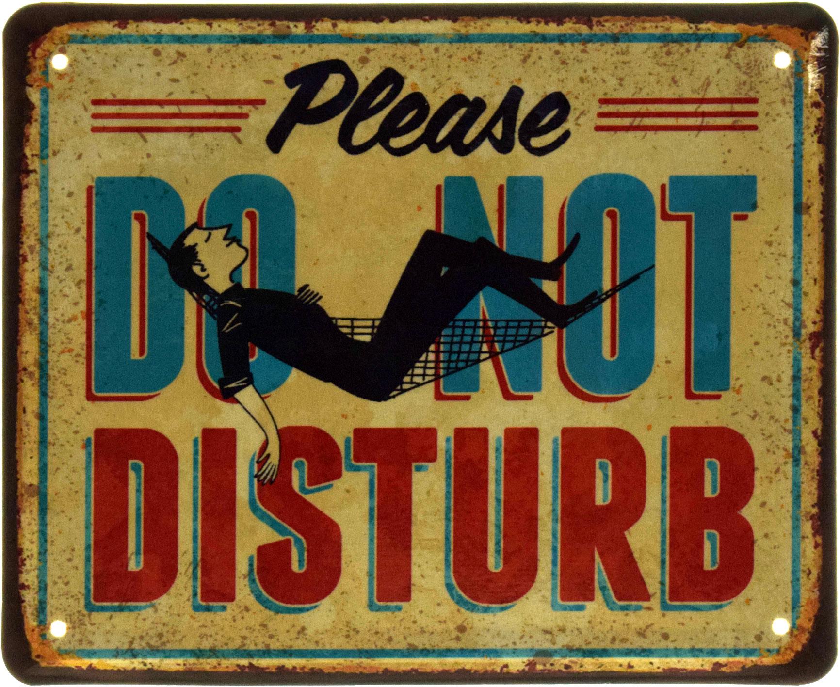 Табличка металева "Please Do Not Disturb" 18x22 см (ms-103627) Табличка металева "Please Do Not Disturb" 18x22 см (ms-103627)