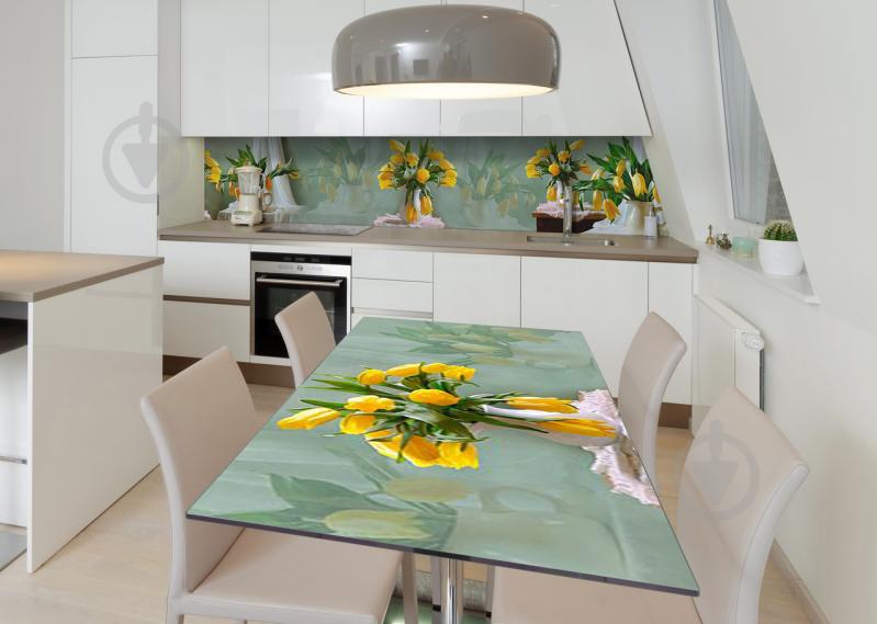 Наклейка 3Д виниловая на стол Zatarga «Вестники разлуки» 650х1200 мм для домов, квартир, столов, кофейн, кафе