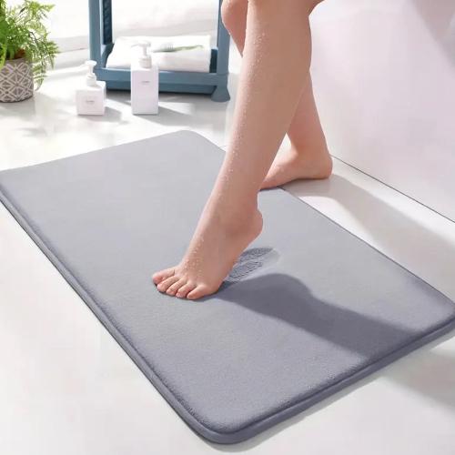 Килимок для ванної Smooth Premium Memory Foam 60х40 см Сірий (KMSmooth0002) - фото 7 Килимок для ванної Smooth Premium Memory Foam 60х40 см Сірий (KMSmooth0002) - фото 7