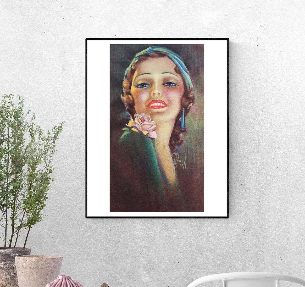 Постер Жемчужная пушинка. Работа Перл Фраш формат А-5 (pin_up010059_Poster)