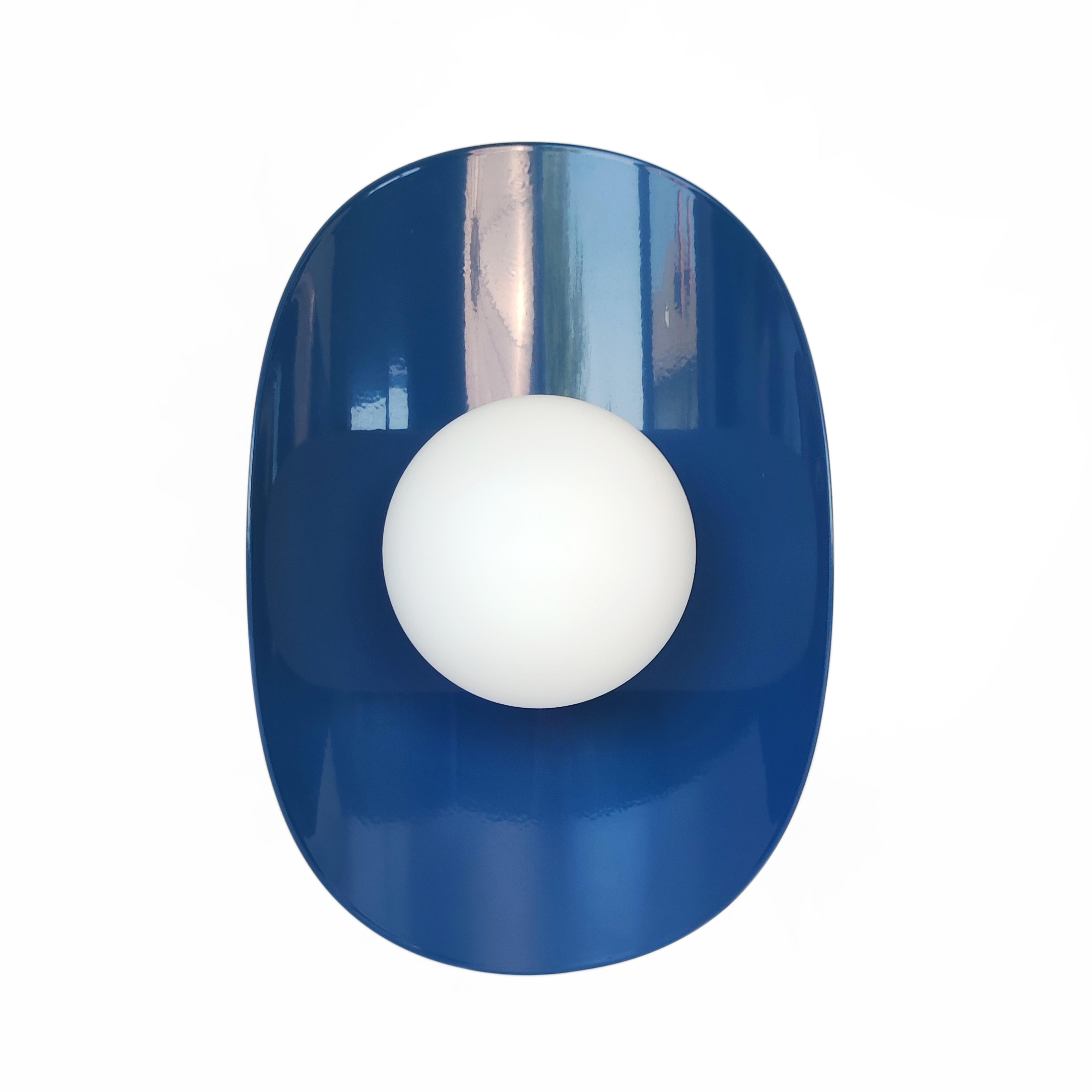 Настенный светильник Gaff Design с деталями из латуни Синий (BRASS44)