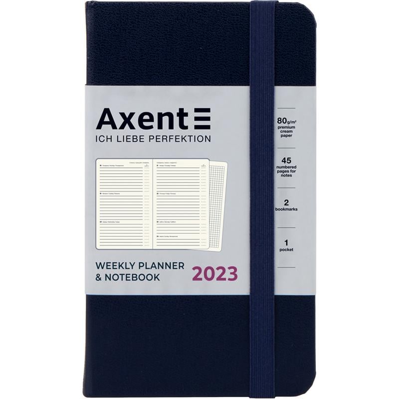 Щотижневик Axent Pocket Strong 90x150 мм 96 аркушів Синій (8508 23 02 A)