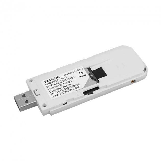 Модем Tianjie 3G/4G LTE USB WI-FI Київстар/Vodafone/Lifecell з антеною 4 dBi - фото 2