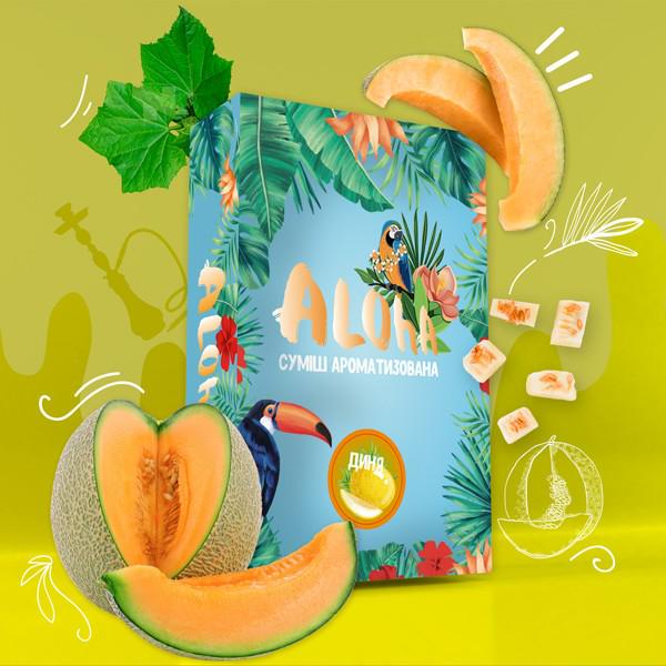 Табак для кальяна Дыня ALOHA 100г безникотиновый Табак для кальяна Дыня ALOHA 100г безникотиновый