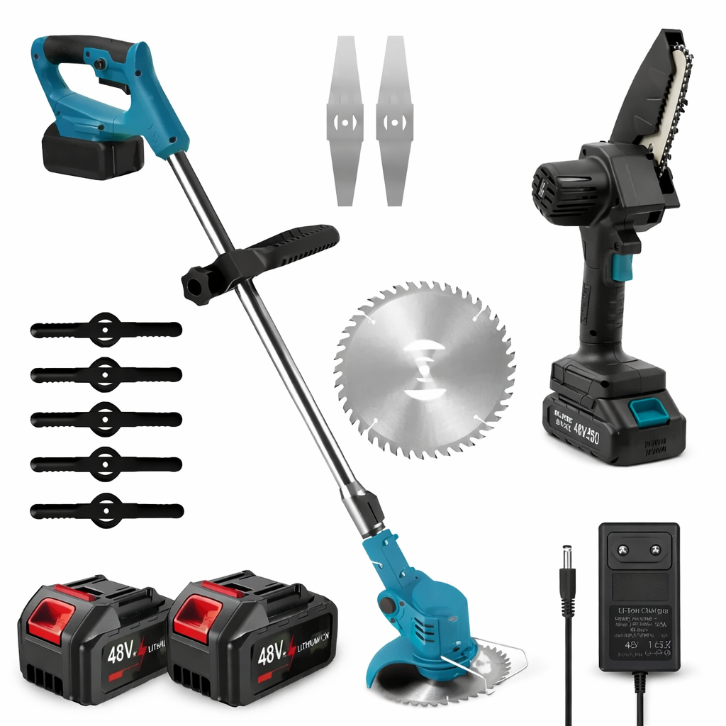 Триммер для травы и 2 аккумулятора 21 В (MK-150B)